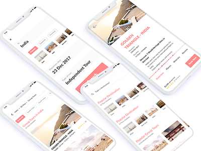 Travel App adobe xd animation card concept guide interaction iphonex navigation photoshop travel ui ux