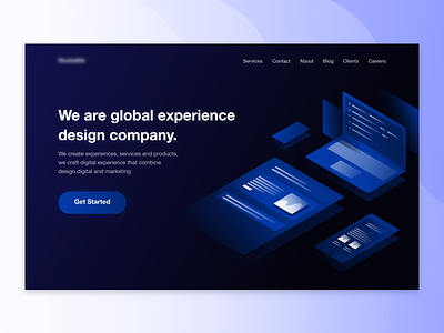 Landing Page for a Product Design and Development Agency. agency design development flat homepage illustration landing page product ui web website