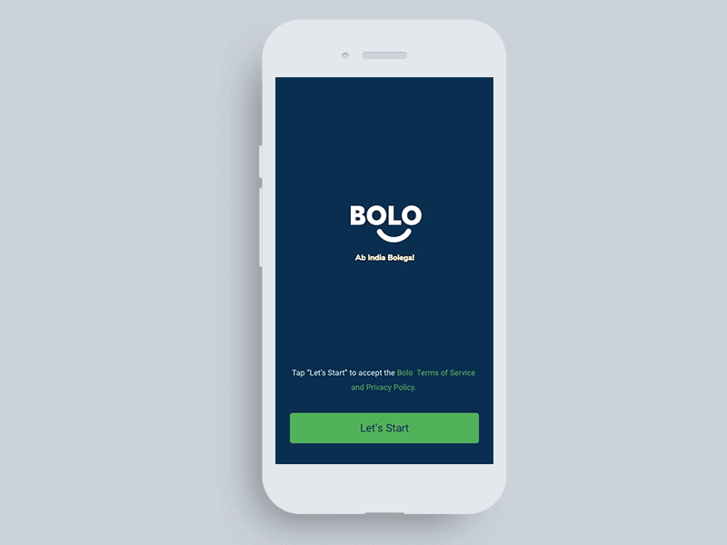 Bolo Login Flow Interaction animation flow interaction login mobile login mobile number login siginup sign in ui ux