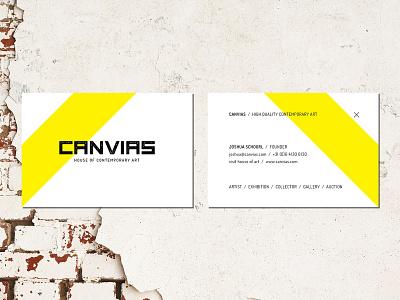 Joshua Schoorl 2013 Design Archive . Canvias business card 2013 archive brand branding business business cards design designer graphic design lettering logo logo design logodesign portfolio print design visitcard