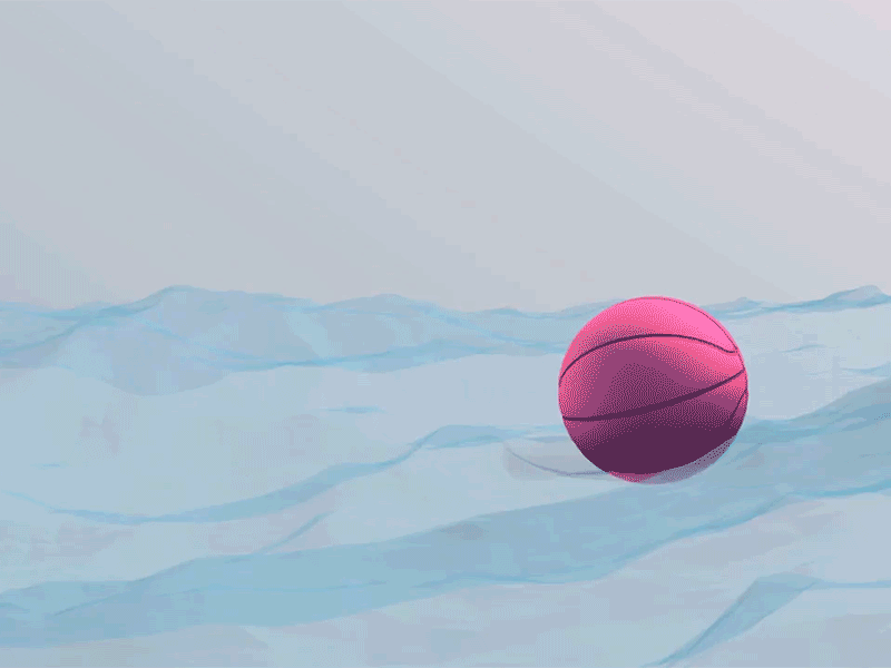 Hello Dribbble ball in water debut shot first shot floating dribbble ball hello dribble