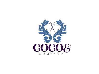 Coco & Company hair salon logo design graphic design icon illustration illustrator logo typography vector