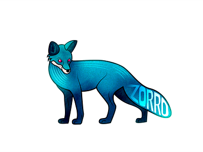 Fox design illustration typography vector