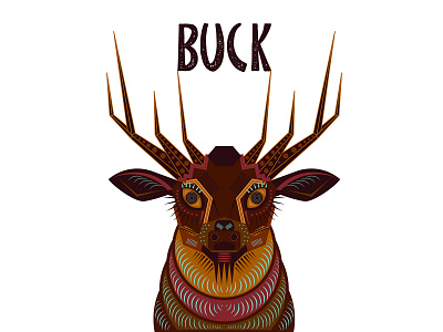 Buck design flat illustration illustrator vector