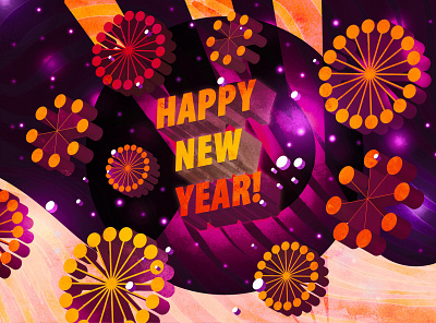 Happy New Year! 2020 design graphic design happynewyear illustration illustrator newyears photoshop typography vector