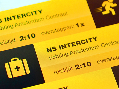 SnelTrein interface design: Saving a travel option design interface mobile public transport ui ux