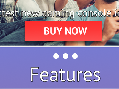 Gaming Console Landing Page Concept mobile design uiux web design