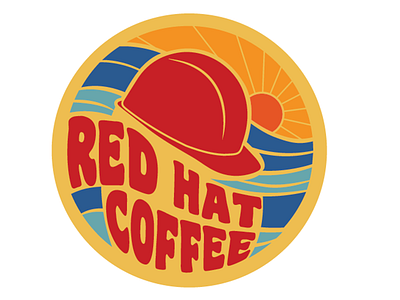Red Hat Coffee coffee hat red retro sticker t shirt