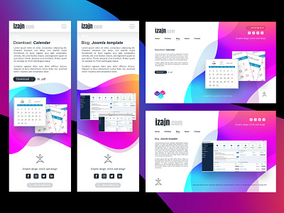 Iz design v1 colors mobile new redesign responsive responsive web design site uiux web