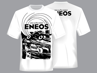 T-shirt in one color for Eneos brand