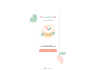 Daily UI #026 - Subscribe