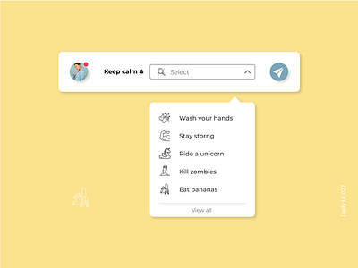 Daily UI #027 - Dropdown