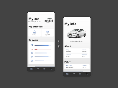 Daily UI #034 - Car Interface