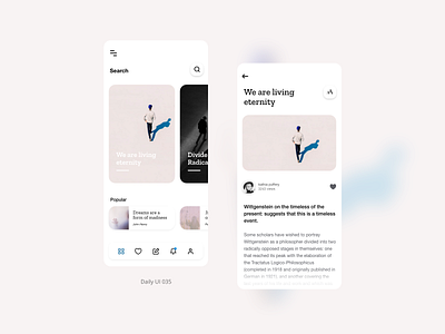 Daily UI #035 - Blog Post 035 adobexd blog blog post blogpost daily035 dailyui dailyui035 dailyuichallenge design poster reading ui userinterface