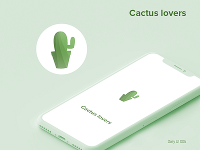 Daily UI #005 - App Icon 005 adobexd appicon cactus cactuslover dailyui005 dailyuichallenge userinterface