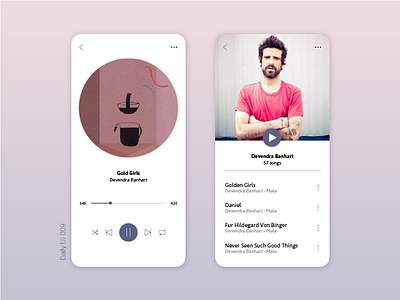 Daily UI #009 - Music Player