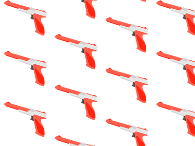 Guns Pattern design duck hunt gun icon illustration illustrator nintendo