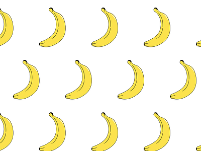 Bananas Pattern banana design fruits icon illustration illustrator pattern vector