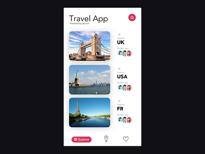 Travel App UI microinteraction mobile mobile ui