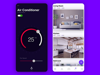 Smart Home App Concept clean app design interface iot iphone x mobile app design smart app smarthome