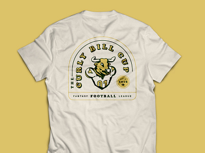 Curly Bill T-Shirt art bull fantasy football fantasy sports graphic design illustration tshirt