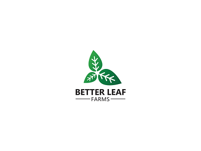Logo for Better leaf farms brand creation creativity design farms identity illustration logo natural