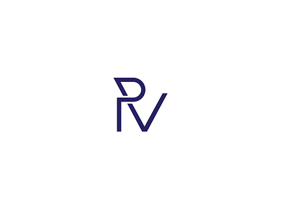 PRV Monogram icon illustrator logo monogram photoshop practice unused