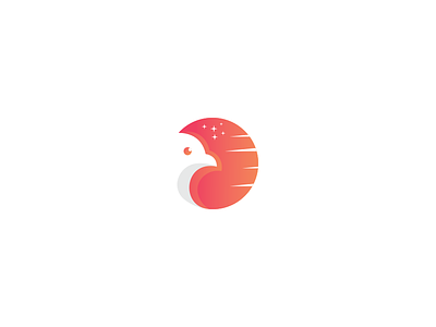 Bird abstract bird illustrator logo night unused
