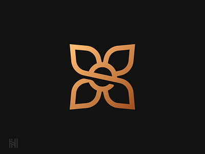 Flower flower icon logo logomark