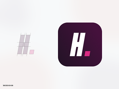 RedDoor Hero App Icon branding design logo logotype ui
