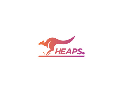 Heaps app brand branding branding design branding designer daily challange daily logo daily logo challenge daily logo design flat gradient gradient color heaps icon kangaroo logo logo a day logotipo logotype logotypedesign