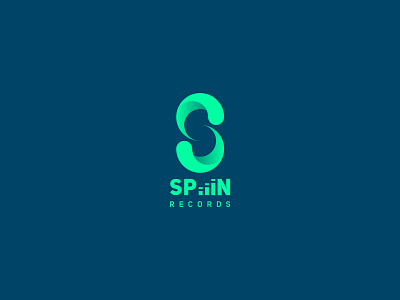 Spiiin Record Label branding branding design daily logo challenge flat flat design icon logo logo design logotipo logotype logotypedesign music music label music logo record record label recorder spiiin spin