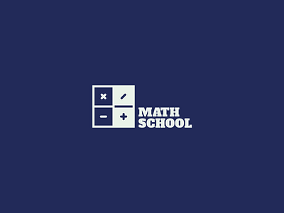 Math School brand design branding branding design branding designer college daily logo challenge daily logo design flat flat design logo a day logotipo logotype logotypedesign math mathematics school school logo universities university