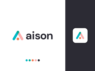 Aison Logo - Home renting platform app icon app store branding icon illustration ios app logo typography vector