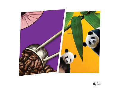Coffee under Heaven bamboo china coffee panda umbrella
