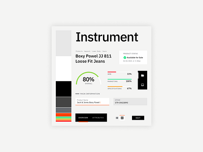 Instrument Design System branding data data visualization design system graph product design ui ux design visual design