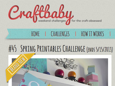 Craftbaby logo design uxui