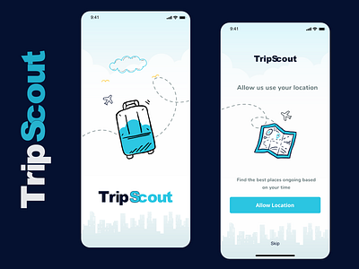 Travel App Onboarding Screens