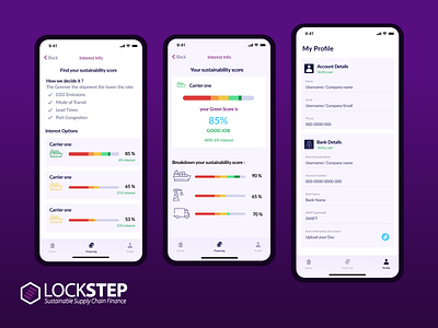 Fintech Mobile app design