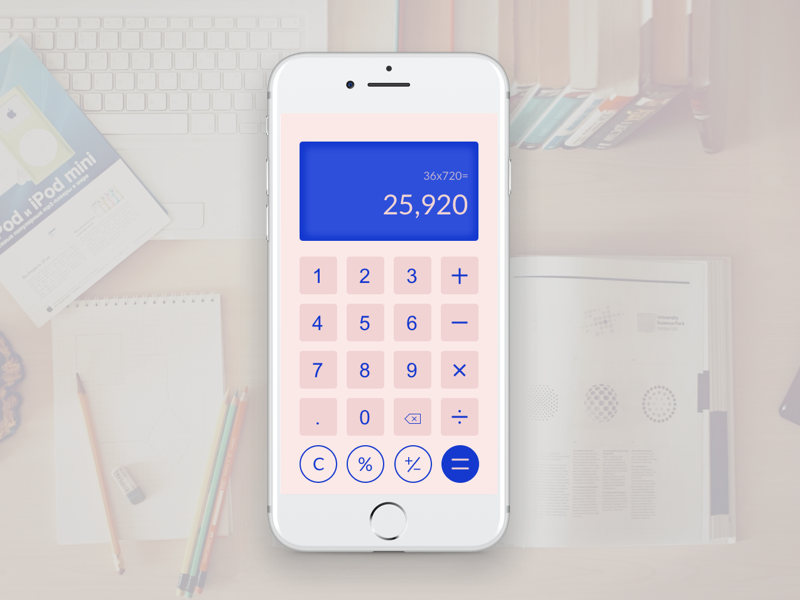 Daily UI_calculator financial ui functional designs minimalism calculator daily ui