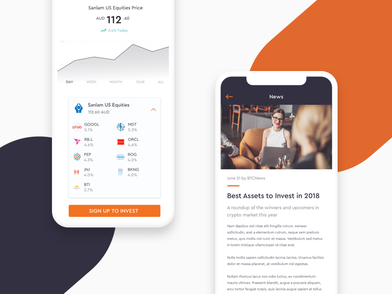 Crypto Investing Mobile App trading fintech interface design stock trading data ui mobile app investing crypto trading crypto