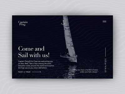 Captain Peng 2 concept conceptual design sail sailing ui uidesign water webdesign