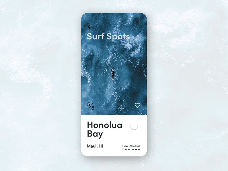 Surf Spots App Animation
