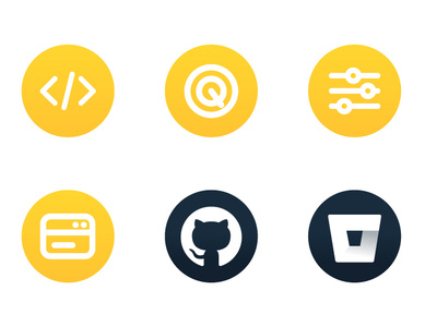 Icons icons round simple tech