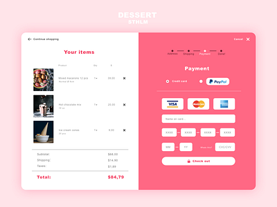 Daily UI #002 Credit Card Checkout