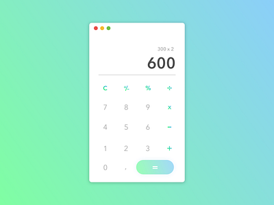 Daily UI #004 Calculator