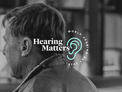Hearing Matters branding design ears health hearing illustration logo logomark typography vector world hearing day