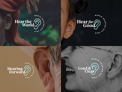 World Hearing Day 2018 Concepting branding design ear ears health hearing logo logomark typography vector world hearing day
