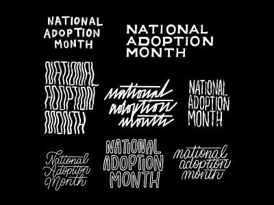 National Adoption Month | Lettering