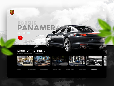 Panamera Ecommerce Visual Concept app car clean design ecommerce elegant exclusive marcinrumierz modern porsche shop store